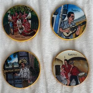 Authentic Puerto Rico Coasters Vintage 🇵🇷